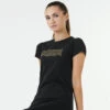 Camiseta Puma Negro Dorado -Equipo De Fitness camiseta puma negro dorado