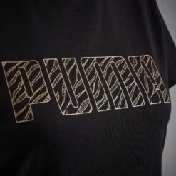 Camiseta Puma Negro Dorado -Equipo De Fitness camiseta puma negro dorado 3
