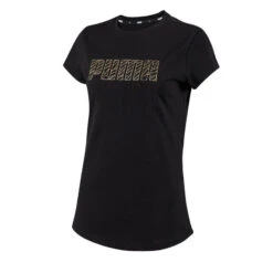 Camiseta Puma Negro Dorado -Equipo De Fitness camiseta puma negro dorado 4