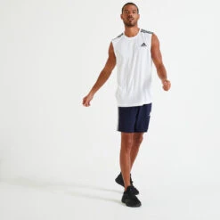 Camiseta Sin Mangas ADIDAS Aeroready Blanco -Equipo De Fitness camiseta sin mangas adidas aeroready blanco 1