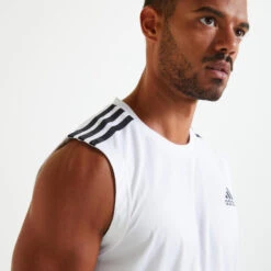 Camiseta Sin Mangas ADIDAS Aeroready Blanco -Equipo De Fitness camiseta sin mangas adidas aeroready blanco 2