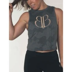 Camiseta Sin Mangas Mujer Banbroken Gris -Equipo De Fitness camiseta sin mangas mujer banbroken gris 2