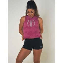 Camiseta Sin Mangas Mujer Banbroken Mico Rojo -Equipo De Fitness camiseta sin mangas mujer banbroken mico rojo 4