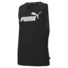 Camiseta Sin Mangas Mujer PUMA Cut Off Essentials Logo Negro -Equipo De Fitness camiseta sin mangas mujer puma cut off essentials logo negro