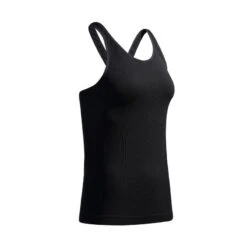 Camiseta Yoga Dyn Sin Mangas Sin Costuras Mujer Negro 11 Camiseta Yoga Dyn Sin Mangas Sin Costuras Mujer Negro -Equipo De Fitness camiseta yoga dyn sin mangas sin costuras mujer negro 4