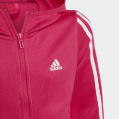 Chaqueta Con Capucha Adidas Designed To Move 3 Bandas -Equipo De Fitness chaqueta con capucha adidas designed to move 3 bandas 4