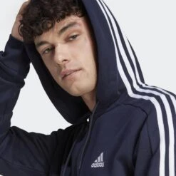 ADIDAS Chaqueta Con Capucha Essentials French Terry 3 Bandas -Equipo De Fitness chaqueta con capucha essentials french terry 3 bandas 9