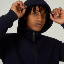 Chaqueta Fitness Capucha Y Cremallera Hombre Domyos 520 Azul Marino 10 Chaqueta Fitness Capucha Y Cremallera Hombre Domyos 520 Azul Marino -Equipo De Fitness chaqueta fitness capucha y cremallera hombre domyos 520 azul marino 2