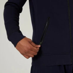 Chaqueta Fitness Capucha Y Cremallera Hombre Domyos 520 Azul Marino 11 Chaqueta Fitness Capucha Y Cremallera Hombre Domyos 520 Azul Marino -Equipo De Fitness chaqueta fitness capucha y cremallera hombre domyos 520 azul marino 3