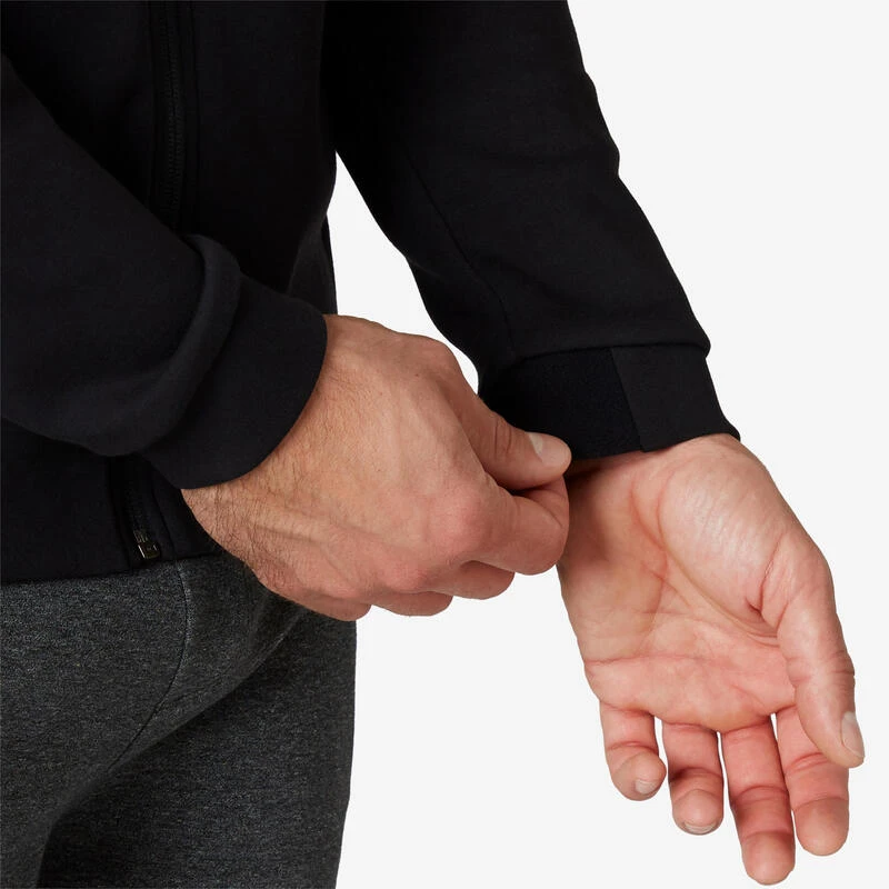 Chaqueta Fitness Con Cremallera Y Capucha Hombre Domyos Negro 6 Chaqueta Fitness Con Cremallera Y Capucha Hombre Domyos Negro - Imagen 4