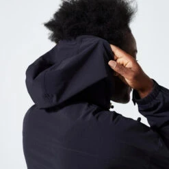 Chaqueta Fitness Negro Amplia Capucha -Equipo De Fitness chaqueta fitness negro amplia capucha 2