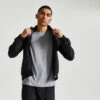 Chaqueta Fitness Transpirable Hombre Domyos Negro -Equipo De Fitness chaqueta fitness transpirable hombre domyos negro