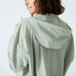 Chaqueta Fitness Verde Amplia Capucha -Equipo De Fitness chaqueta fitness verde amplia capucha 2