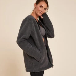 CHAQUETA M SHERPA YOGA GRIS OSCURO 10 CHAQUETA M SHERPA YOGA GRIS OSCURO -Equipo De Fitness chaqueta m sherpa yoga gris oscuro 2