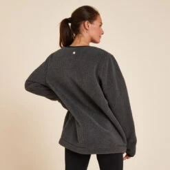 CHAQUETA M SHERPA YOGA GRIS OSCURO 11 CHAQUETA M SHERPA YOGA GRIS OSCURO -Equipo De Fitness chaqueta m sherpa yoga gris oscuro 3