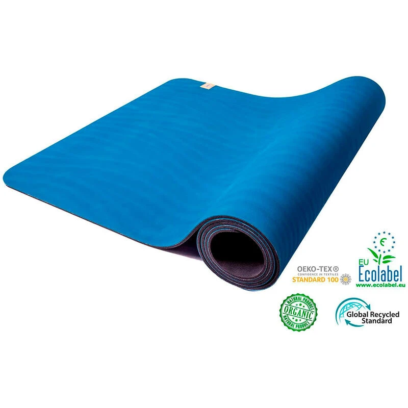 Esterilla De Yoga Phoenix Pro Azul/Negro 100% Poliéster Orgánico. Antideslizante 3 Esterilla De Yoga Phoenix Pro Azul/Negro 100% Poliéster Orgánico. Antideslizante