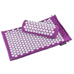 Esterilla Set De Masaje Acupuntura Negro Algodón Orgánico -Equipo De Fitness esterilla set de masaje acupuntura lila algodon organico