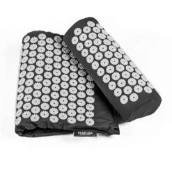 Esterilla Set De Masaje Acupuntura Negro Algodón Orgánico -Equipo De Fitness esterilla set de masaje acupuntura negro algodon organico 1