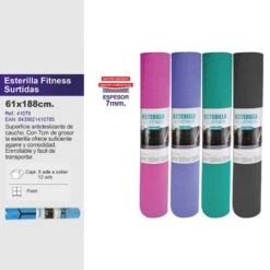 Esterilla Yoga 188x61 Cm 7 Mm Grosor Fitness Tech Rosa -Equipo De Fitness esterilla yoga 188x61 cm 7 mm grosor fitness tech rosa 4