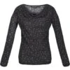 Regatta Jersey Frayda Estampado Animal Para Mujer Negro, Gris Tormenta -Equipo De Fitness jersey frayda estampado animal para mujer negro gris tormenta