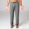 Jogger Pantalón Chándal Recto Confort De Yoga Hombre Kimjaly Gris Ecofriendly -Equipo De Fitness jogger pantalon chandal recto confort de yoga hombre kimjaly gris ecofriendly