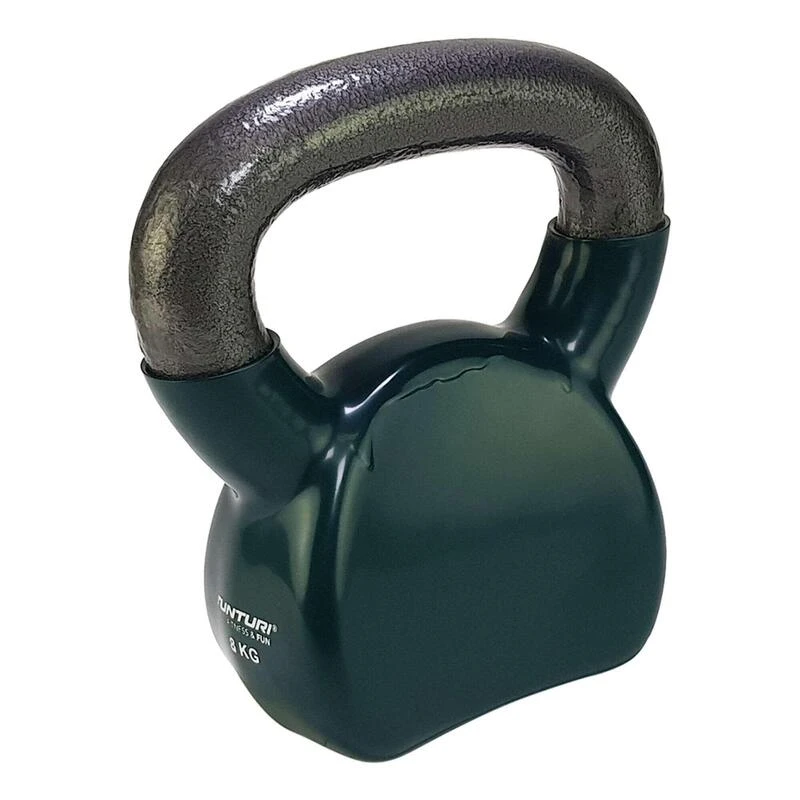 Tunturi Kettlebell - Vinilo - 8 Kg - Verde 3 Tunturi Kettlebell - Vinilo - 8 Kg - Verde