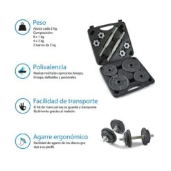 Kit Mancuernas 20 Kg Musculación Corength