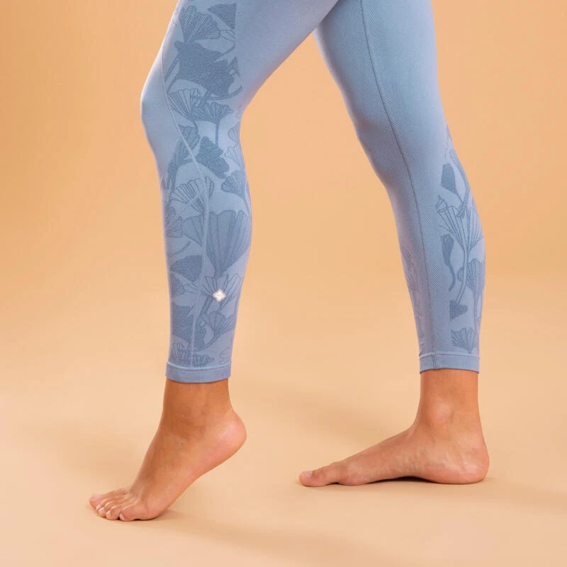Leggings 7/8 Yoga DYN Azul Lavanda Sin Costuras 4 Leggings 7/8 Yoga DYN Azul Lavanda Sin Costuras - Imagen 2