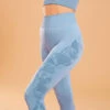 Leggings 7/8 Yoga DYN Azul Lavanda Sin Costuras -Equipo De Fitness leggings 78 yoga dyn azul lavanda sin costuras