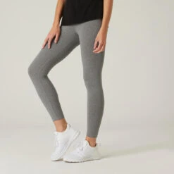 Leggings Fitness 7/8 Fit+ 500 Mujer Domyos Verde 9 Leggings Fitness 7/8 Fit+ 500 Mujer Domyos Verde -Equipo De Fitness leggings fitness 78 fit 500 mujer domyos gris