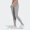 Leggings Fitness Adidas Gris Jaspeado