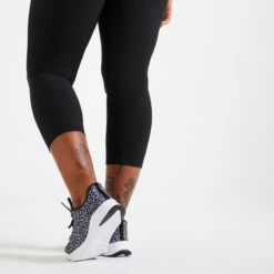 Leggings Mallas Fitness 7/8 Cortos Mujer Negro -Equipo De Fitness leggings mallas fitness 78 cortos mujer negro 4