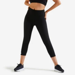 Leggings Mallas Fitness Corsario Mujer Negro