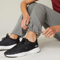 Leggings Mallas Fitness Largas Corte Recto Anchas Mujer Domyos Gris -Equipo De Fitness leggings mallas fitness largas corte recto anchas mujer domyos gris 3