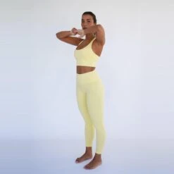 Leggings Mallas Fitness Largas Sostenible Poliéster Mujer Fitplanet Coral -Equipo De Fitness leggings mallas fitness largas sostenible poliester mujer fitplanet coral 1