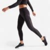 Leggings Mallas Fitness Largas Talle Alto Mujer Domyos Negro -Equipo De Fitness leggings mallas fitness largas talle alto mujer domyos negro