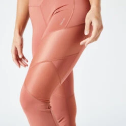 Leggings Mallas Fitness Talle Alto Moldeadores Mujer Domyos FTI 500 Sepia -Equipo De Fitness leggings mallas fitness talle alto moldeadores mujer domyos fti 500 sepia 3