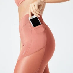 Leggings Mallas Fitness Talle Alto Moldeadores Mujer Domyos FTI 500 Sepia -Equipo De Fitness leggings mallas fitness talle alto moldeadores mujer domyos fti 500 sepia 4