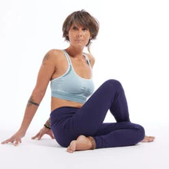 Leggings Mallas Yoga Confort Embarazadas Ecofriendly Mujer Azul Marino -Equipo De Fitness leggings mallas yoga confort embarazadas ecofriendly mujer azul marino 4