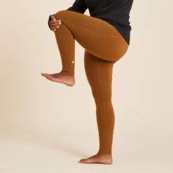Leggings Mallas Yoga Suave Técnicos Ecodiseñados Mujer Camel -Equipo De Fitness leggings mallas yoga suave tecnicos ecodiseados mujer camel 2