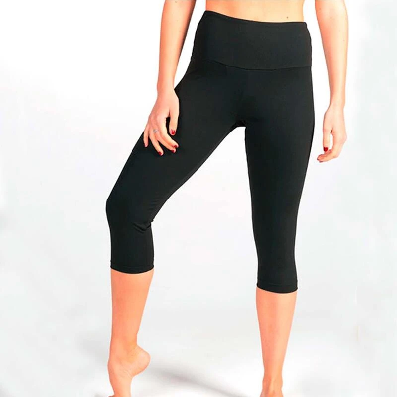 Malla Legging 7/8 Térmico Con Protector De La Zona Íntima Mujer Elva Negro 3 Malla Legging 7/8 Térmico Con Protector De La Zona Íntima Mujer Elva Negro