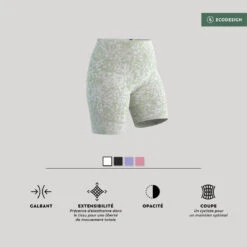 Equipo De Fitness -Equipo De Fitness mallas ciclistas fitness 520 mujer beis estampado 1