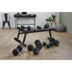Mancuerna 20 Kg Hexagonal Dumbbell Musculación Cross Training Corength -Equipo De Fitness mancuerna 20 kg hexagonal dumbbell musculacion cross training corength 2