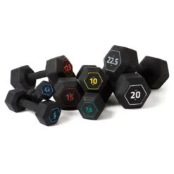 Mancuerna 2,5 Kg Hexagonal Dumbbell Musculación Cross Training Corength -Equipo De Fitness mancuerna 25 kg hexagonal dumbbell musculacion cross training corength 3