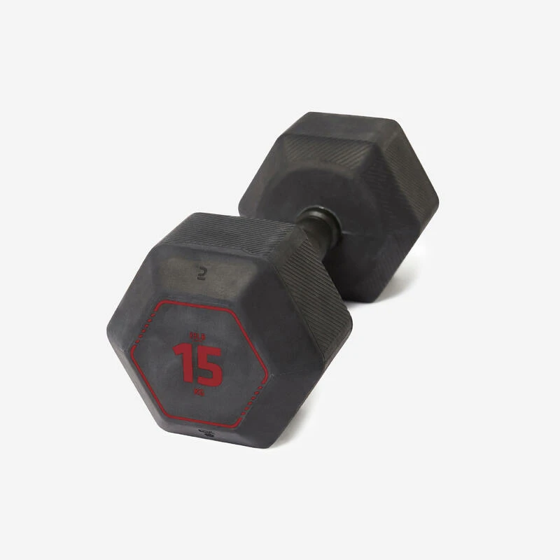 CORENGTH Mancuerna Musculación Crosstraining Hex Dumbbell Negro Hexagonal 15 kg 3 CORENGTH Mancuerna Musculación Crosstraining Hex Dumbbell Negro Hexagonal 15 kg