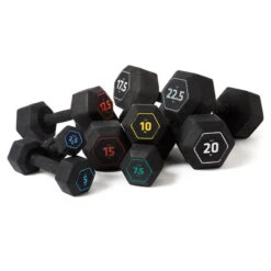 CORENGTH Mancuerna Musculación Crosstraining Hex Dumbbell Negro Hexagonal 17,5 kg -Equipo De Fitness mancuerna musculacion crosstraining hex dumbbell negro hexagonal 175 kg 3