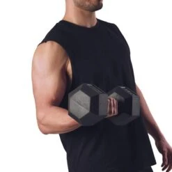 BODYTONE Mancuernas De Goma Hexagonales Profesionales 17Kg 9 BODYTONE Mancuernas De Goma Hexagonales Profesionales 17Kg -Equipo De Fitness mancuernas de goma hexagonales profesionales 17kg 2