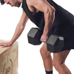 BODYTONE Mancuernas De Goma Hexagonales Profesionales 17Kg 10 BODYTONE Mancuernas De Goma Hexagonales Profesionales 17Kg -Equipo De Fitness mancuernas de goma hexagonales profesionales 17kg 3