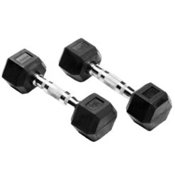 MANCUERNAS HEXAGONALES 1KG (PAR) MUSCULACIÓN CROSS TRAINING