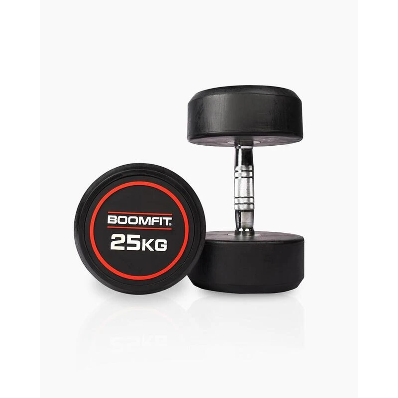 Mancuernas Redondas 25Kg (Pareja) - BOOMFIT 3 Mancuernas Redondas 25Kg (Pareja) - BOOMFIT